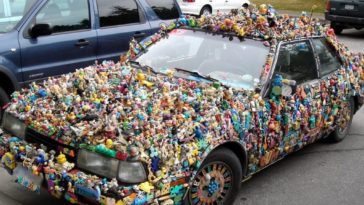 Funny Car Covered With Toys Image