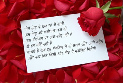 Happy Rose Day Shayari & Greeting Images in Hindi